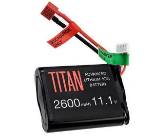 Titan Power Battery Lithium Ion 11,1v 2600mAh Brick Deans by Titan Power